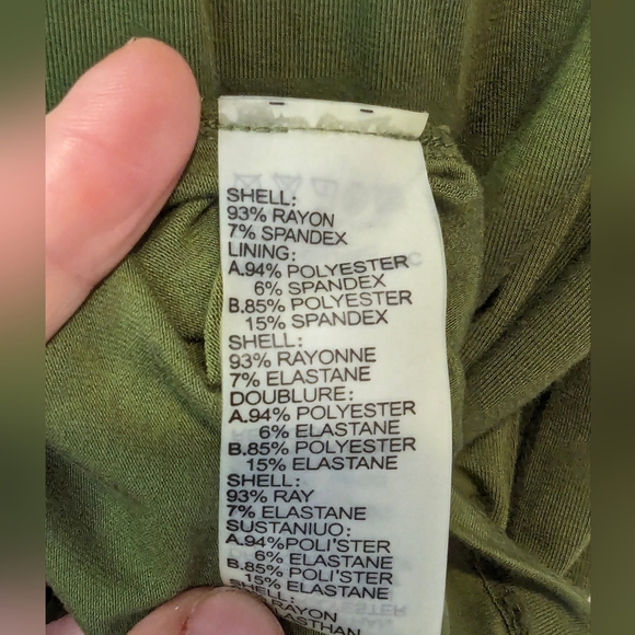 NUE by Shani Gray Knee Length midi Bodycon Dress With Built In Shapewear Size 12 - Picture 7 of 8